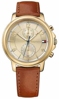 Tommy Hilfiger Womens Claudia Biscotto Leather Watch 1781818 Tommy Hilfiger Womens Claudia Biscotto Leather Watch 1781818