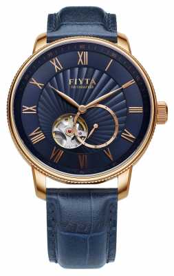 FIYTA Mens Photographer Blue Leather Auto Watch GA860015.PLL FIYTA Mens Photographer Blue Leather Auto Watch GA860015.PLL