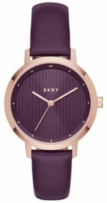 DKNY Womans Modernist Purple Rose Gold NY2640 DKNY Womans Modernist Purple Rose Gold NY2640