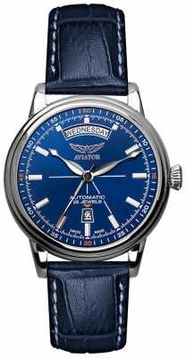 Aviator Mens Douglas Day Date Watch Blue V.3.20.0.145.4 Aviator Mens Douglas Day Date Watch Blue V.3.20.0.145.4