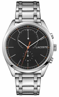 Lacoste Mens San Diego Stainless Steel Black Dial 2010918 Lacoste Mens San Diego Stainless Steel Black Dial 2010918