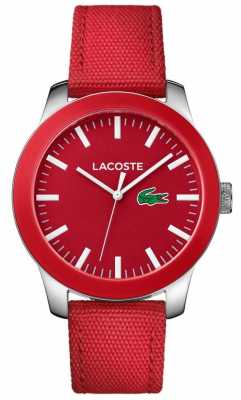 Lacoste Unisex 12.12 Watch Red 2010920 Lacoste Unisex 12.12 Watch Red 2010920