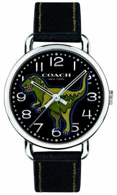 Coach Unisex Delancey Rexy black leather dinosaur 14400008 Coach Unisex Delancey Rexy black leather dinosaur 14400008