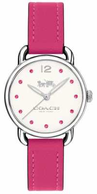 Coach Womans Delancey Watch Pink Leather Strap 14502906 Coach Womans Delancey Watch Pink Leather Strap 14502906