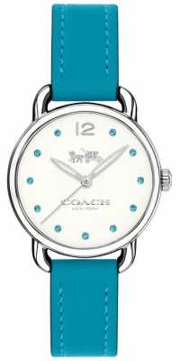 Coach Womans Delancey Watch Blue Leather Strap 14502911 Coach Womans Delancey Watch Blue Leather Strap 14502911