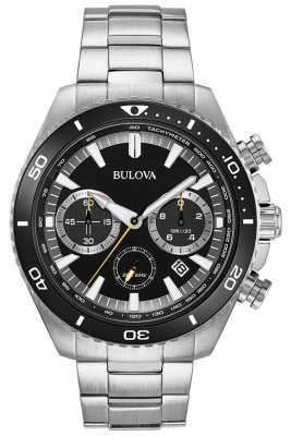 Bulova Mens High Performance Black Chronograph Watch 98B298 Bulova Mens High Performance Black Chronograph Watch 98B298
