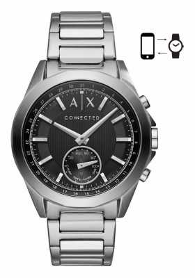 Armani Exchange Mens Hybrid Smartwatch Stainless Steel Bracelet Black Dial AXT1006 Armani Exchange Mens Hybrid Smartwatch Stainless Steel Bracelet Black Dial AXT1006