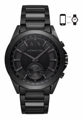 Armani Exchange Mens Hybrid Smartwatch Iron Plated Bracelet Black Dial AXT1007 Armani Exchange Mens Hybrid Smartwatch Iron Plated Bracelet Black Dial AXT1007