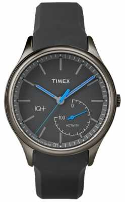 Timex Mens IQ Plus Move Grey Silicone Strap TW2P94900UK Timex Mens IQ Plus Move Grey Silicone Strap TW2P94900UK