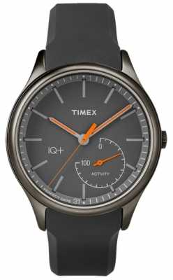 Timex Mens IQ Plus Move Grey Silicone Strap TW2P95000UK Timex Mens IQ Plus Move Grey Silicone Strap TW2P95000UK