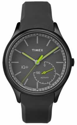 Timex Mens IQ Plus Move Black Silicone Strap TW2P95100UK Timex Mens IQ Plus Move Black Silicone Strap TW2P95100UK