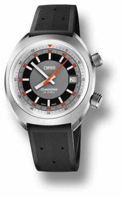Oris Chronoris Date Grey Dial Black Rubber Strap 01 733 7737 4053-07 4 19 01FC Oris Chronoris Date Grey Dial Black Rubber Strap 01 733 7737 4053-07 4 19 01FC