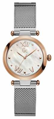 Gc Womens Purechic Sport Analogue Silver And Rose Gold Tone Y31003L1 Gc Womens Purechic Sport Analogue Silver And Rose Gold Tone Y31003L1