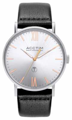 Acctim Mens Sterling Radio Controlled Black Leather Strap 60413 Acctim Mens Sterling Radio Controlled Black Leather Strap 60413