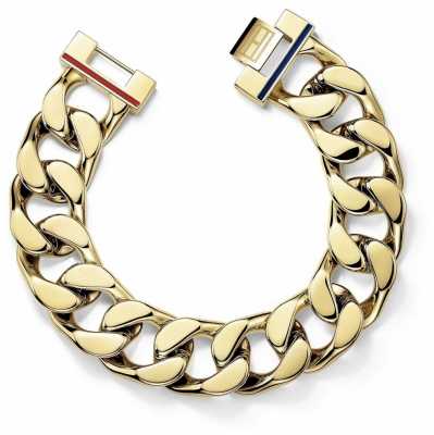 Tommy Hilfiger Mens Chunky Gold Plated Bracelet 2700702 Tommy Hilfiger Mens Chunky Gold Plated Bracelet 2700702