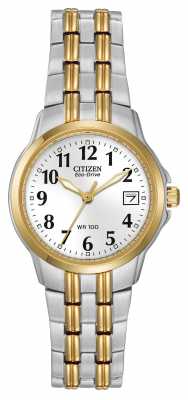 Citizen Womens Silhouette Two Tone Eco-Drive EW1544-53A Citizen Womens Silhouette Two Tone Eco-Drive EW1544-53A
