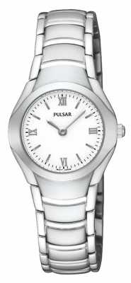 Pulsar Womens Stainless Steel Analogue Bracelet Watch PEGE49X1 Pulsar Womens Stainless Steel Analogue Bracelet Watch PEGE49X1
