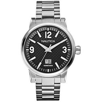 Nautica Mens NCT600 Black Dial Dress Watch A18595G Nautica Mens NCT600 Black Dial Dress Watch A18595G