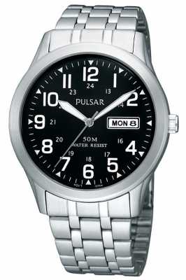 Pulsar Mens Stainless Steel Analogue Bracelet Watch PXN181X1 Pulsar Mens Stainless Steel Analogue Bracelet Watch PXN181X1