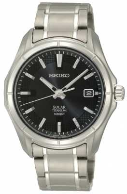 Seiko Mens Titanium Solar Powered SNE141P1 Seiko Mens Titanium Solar Powered SNE141P1
