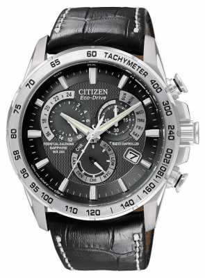 Citizen Radio Controlled Perpetual A-T Chronograph Leather AT4000-02E Citizen Radio Controlled Perpetual A-T Chronograph Leather AT4000-02E