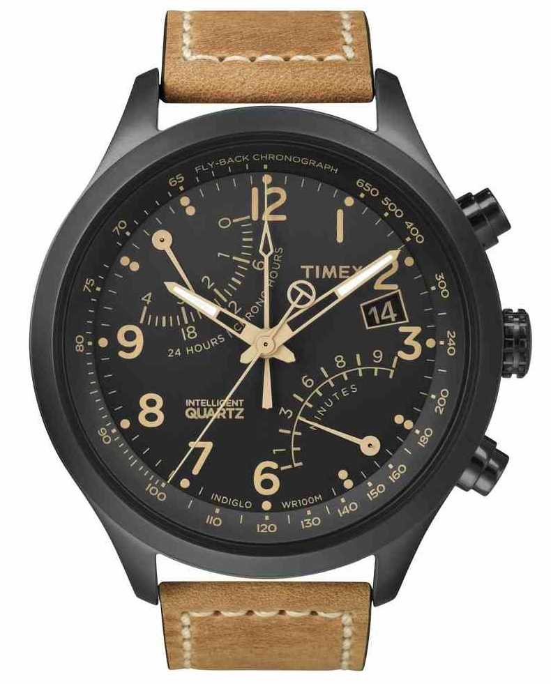 Timex IQ T Series Fly-Back Chronograph Watch T2N700