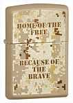 Zippo Home Of The Free Cashmere Crackie ZIPPO-24351 Zippo Home Of The Free Cashmere Crackie ZIPPO-24351