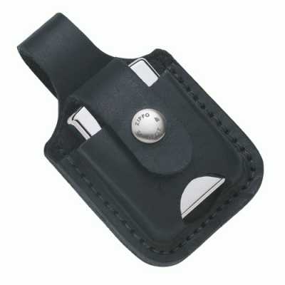 Zippo Lighter Pouch Black with Loop and Thumb Notch ZIPPO-LPTBK Zippo Lighter Pouch Black with Loop and Thumb Notch ZIPPO-LPTBK