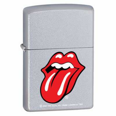 Zippo Rolling Stones Lighter Satin Chrome Finish ZIPPO-20695 Zippo Rolling Stones Lighter Satin Chrome Finish ZIPPO-20695