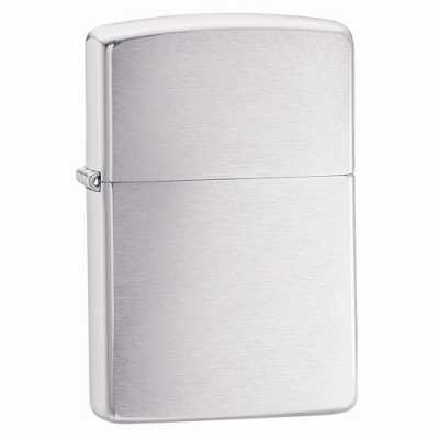Zippo Brushed Chrome Finish Lighter ZIPPO-200 Zippo Brushed Chrome Finish Lighter ZIPPO-200