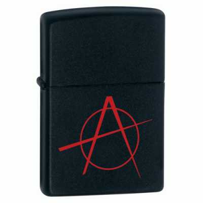 Zippo Anarchy Lighter Black Matte ZIPPO-20842 Zippo Anarchy Lighter Black Matte ZIPPO-20842