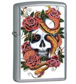 Zippo Blooming Death Street Chrome ZIPPO-24321 Zippo Blooming Death Street Chrome ZIPPO-24321
