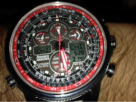 citizen navihawk red arrows