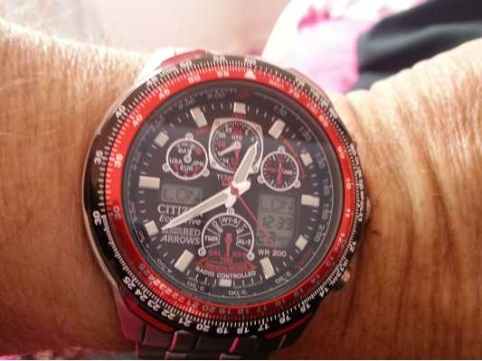 citizen red arrows skyhawk titanium